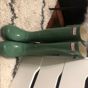 Hunter Green Tall Hunter Rainboots